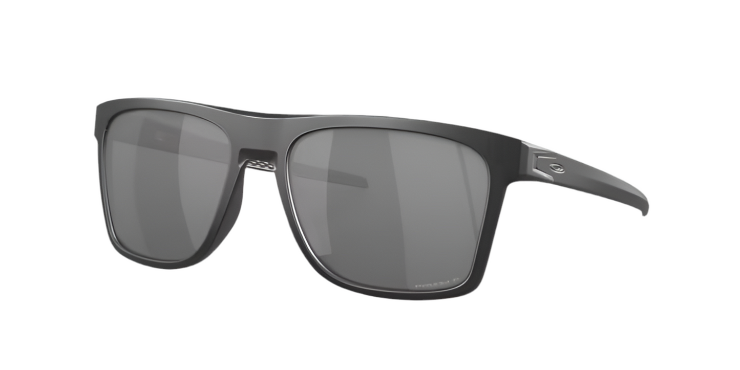 OAKLEY Leffingwell Prizm Black Polarized Lenses, Matte Black Ink Frame Sunglasses