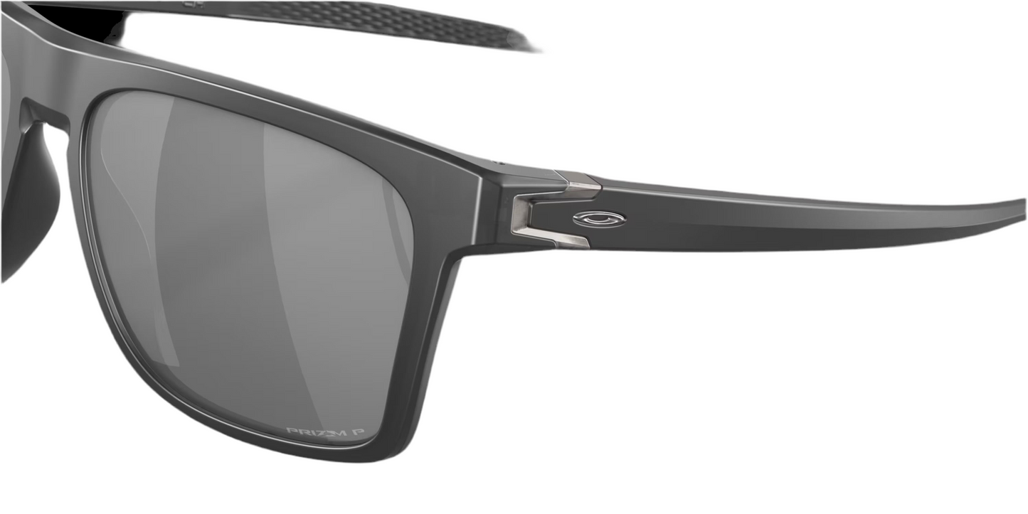 OAKLEY Leffingwell Prizm Black Polarized Lenses, Matte Black Ink Frame Sunglasses