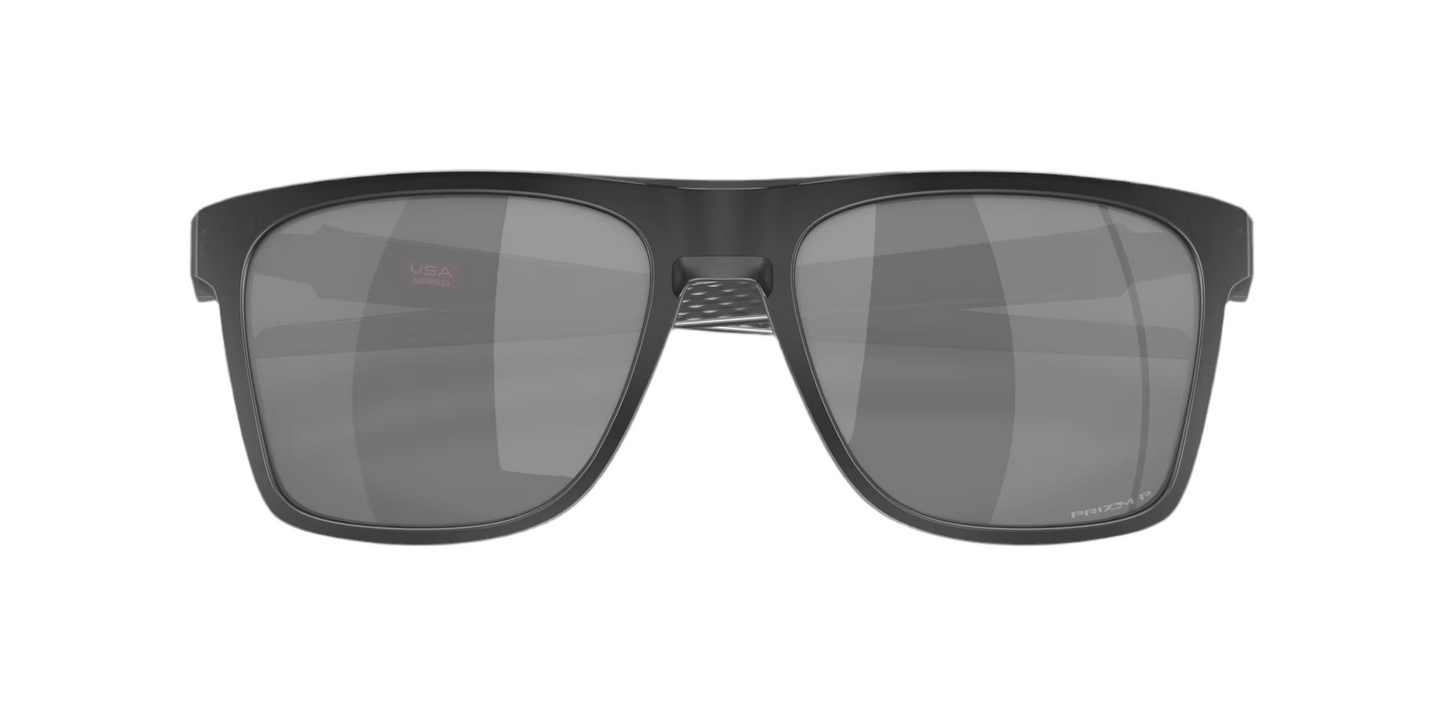 OAKLEY Leffingwell Prizm Black Polarized Lenses, Matte Black Ink Frame Sunglasses