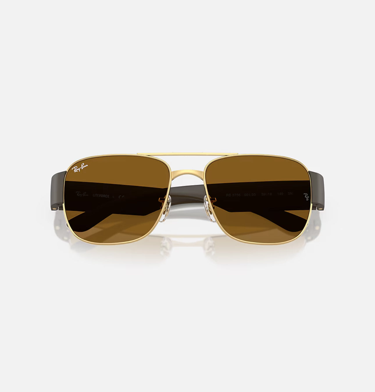 RAYBAN RB3756 SUNGLASSES Polished Arista Gold Frame