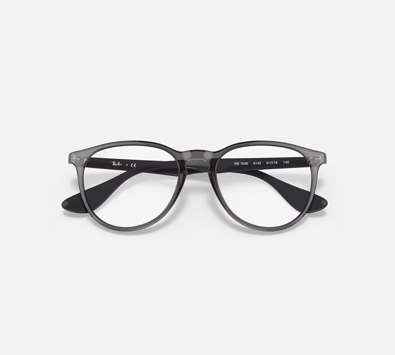 ERIKA OPTICS Eyeglasses with Transparent Grey Frame - RB7046