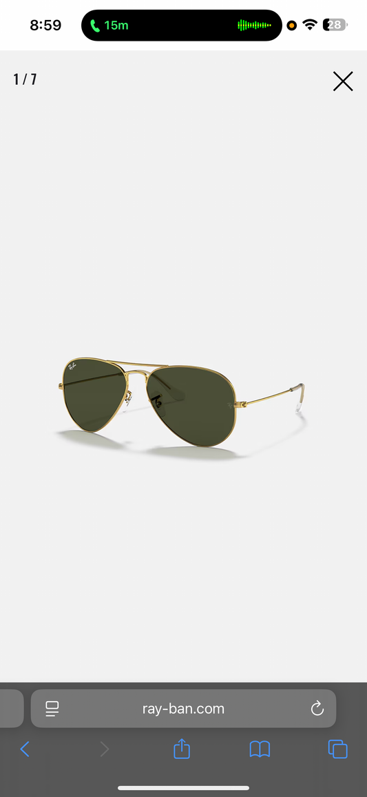 RAYBAN AVIATOR CLASSIC SUNGLASSES