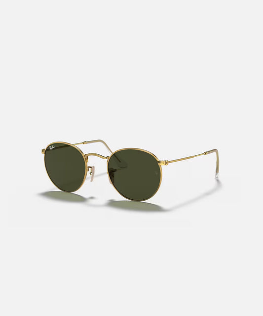 RAYBAN ROUND METAL SUNGLASSES Polished Arista Gold
LENSES G-15 Green