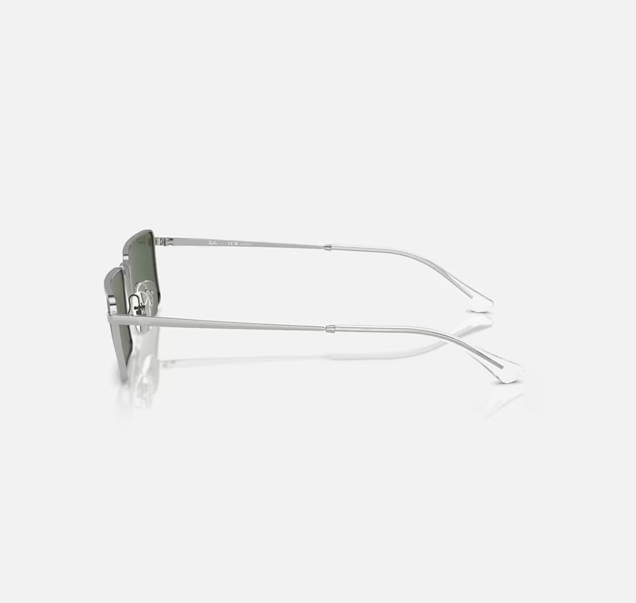 RAYBAN SUNGLASSES EMY BIO-BASED in Silver and Dark Green - RB3741