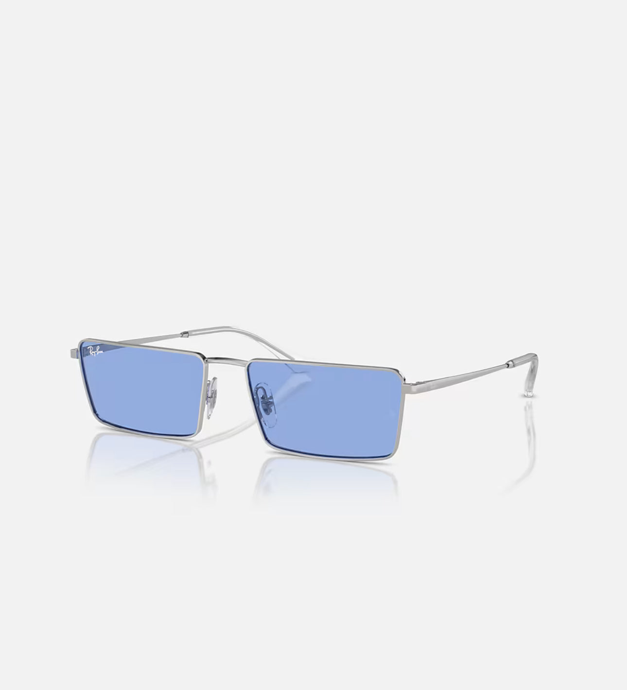 RAYBAN SUNGLASSES EMY BIO-BASED in Silver and Blue - RB3741