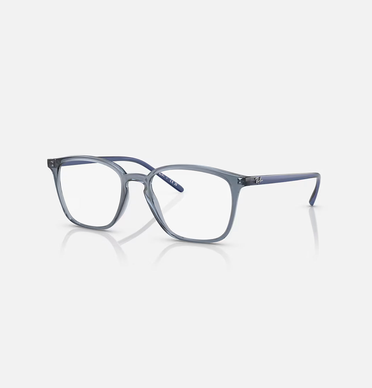 RAYBAN RB7185 Eyeglasses with Transparent Dark Blue Frame