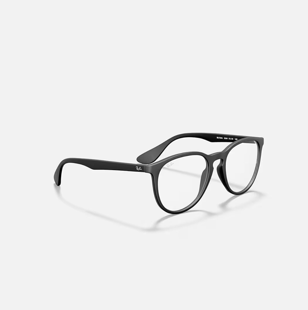 RAYBAN ERIKA OPTICS Eyeglasses with Rubber Black Frame - RB7046