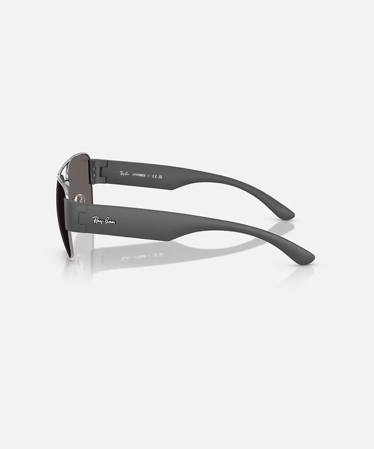RAYBAN RB3756 DARK GREY SUNGLASSES WITH POLISHED GUNMETAL FRAM