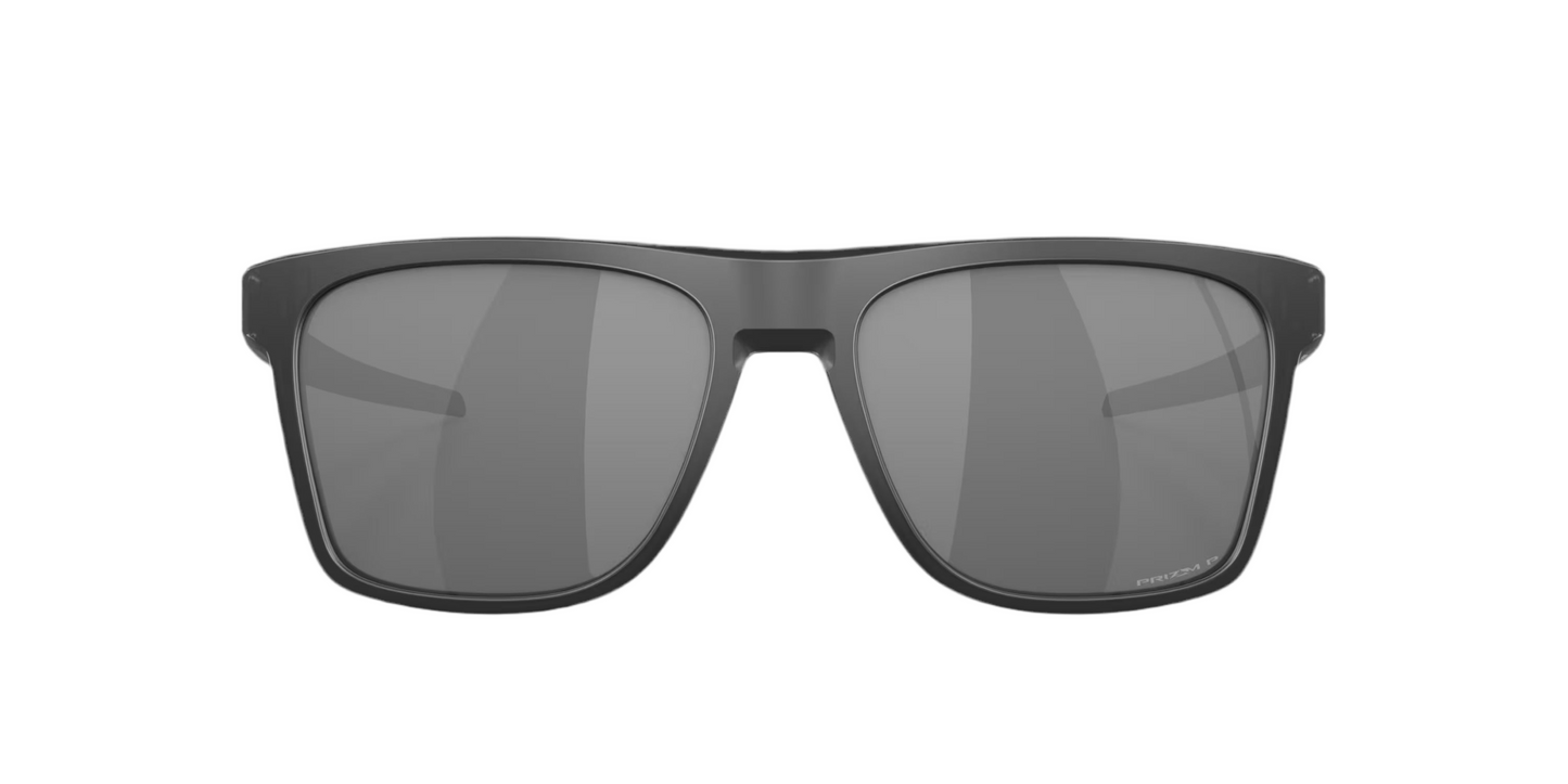 OAKLEY Leffingwell Prizm Black Polarized Lenses, Matte Black Ink Frame Sunglasses