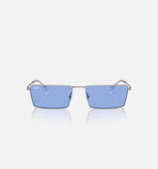 RAYBAN SUNGLASSES EMY BIO-BASED in Silver and Blue - RB3741